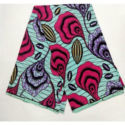 High Quality Nigerian Dress Material For Sewing By The Yards 100%Cotton Veritable Wax Original African Ankara Wax Prints Fabric