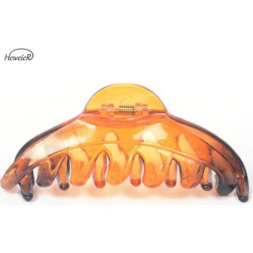 Women Ladies Plastic Hair Crab Clamp Grasp Claws Clip Headwear Large Hairpins 120x40mm Headdress Hairpiece Hair Accessories