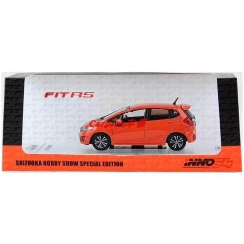 1:64 HONDA FIT 3 GK5 RS Orange Alloy toy cars Metal Diecast Model Vehicles For Children Boys gift hot