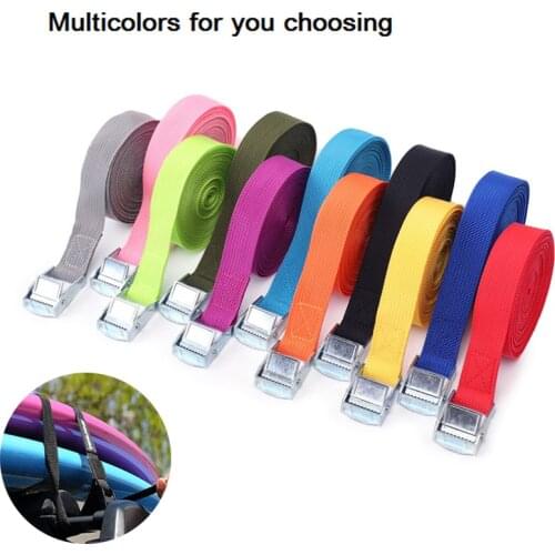 1M Buckle Tie-Down Belt cargo straps for Car motorcycle bike With Metal Buckle Tow Rope Strong Ratchet Belt for Luggage Bag