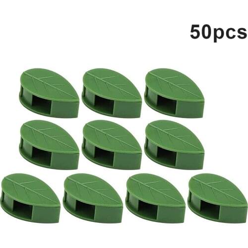 10/50pcs Reusable Plant Support Garden Clips for Vines Vegetables Tomatoes Garden Greenhouse J2Y