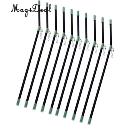 10pcs Luminous Anti Booms with Strong Snap, Fishing Rig Bent Booms 22cm