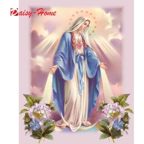 5D Diamond Painting Character Religion Jesus Saint Mother Virgin Mary Handmade Gift Embroidery Mosaic Decorative Painting