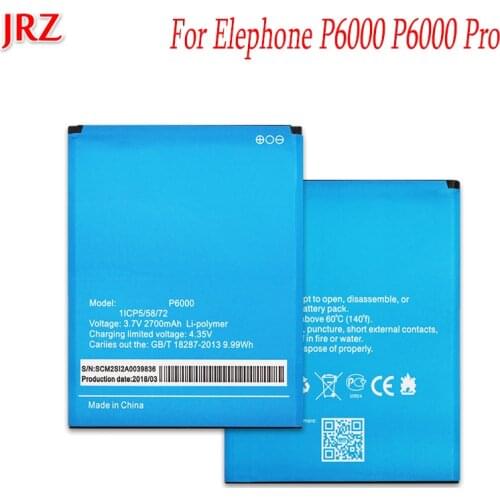 2700mAh For Elephone P6000 P6000 pro Battery Batterie Bateria AKKU Accumulator PIL Mobile Phone