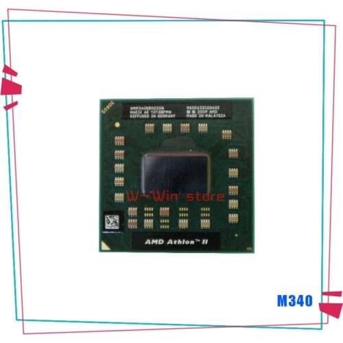 AMD Athlon II Dual-Core Mobile M340 2.2 GHz Dual-Core Dual-Thread CPU Processor AMM340DBO22GQ Socket S1