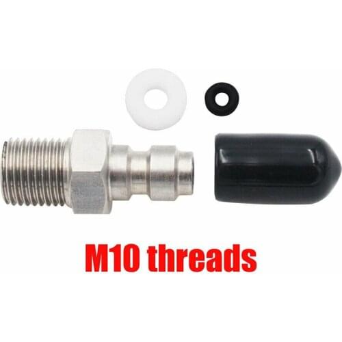 Paintball Filled Nipple Kit Quick Stainless Steel 1/8 BSPP 1/8 NPT Connection Foster Polyurethane O-ring Dust Cap Gasket Male