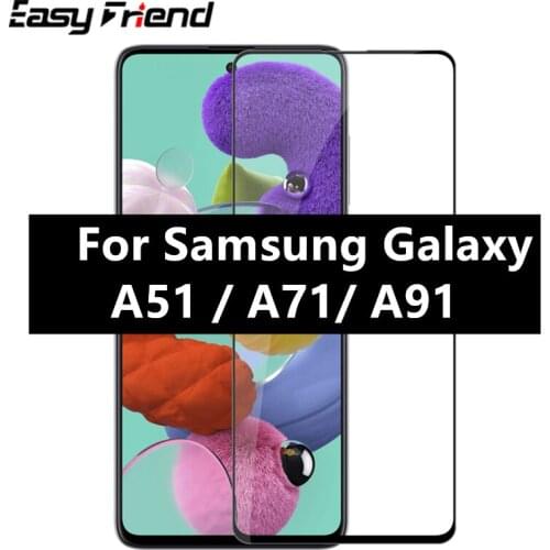 For Samsung Galaxy A11 A21 A41 A51 A71 A91 A31 Screen Protector Protective Film Guard Full Cover Glue Tempered Glass