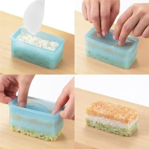 Rectangular DIY Sushi Mold Sushi Tools Onigiri Rice Ball Food Press Sushi Maker Mold Sushi Kit Japanese Kitchen Bento Accessory