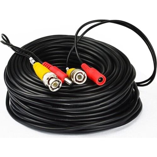 AHD Camera Cables 5M/10M/20M/30M BNC Cable Output DC Plug Cable for Analog AHD Surveillance CCTV DVR System Accessories