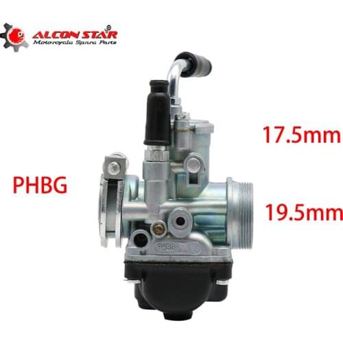 Alconstar PHBG 17.5mm 19.5mm Inside Diameter Carburetor Modified 2-Stroke For 50-100cc ATV UTV Moto