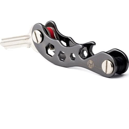 BISI GORO Aluminum Metallic EDC Key Wallets Men Key Holder Smart Housekeeper New Design Keys Organizer Key Chain Bottle Opener