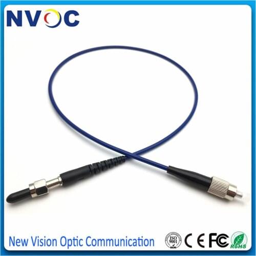 FC-SMA905 Silica Core Metal Ferrule Multi Mode Simplex(UV-VIS 200-1100nm,~0.22NA),1/2/3/5M,FC-SMA 300u Armored Fiber Patch cord