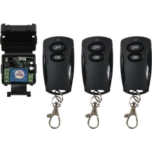 DC 24 v 1CH mini RF wireless remote control lighting switch Learning code receiver+ transmitter 315/433MHZ 10A relay