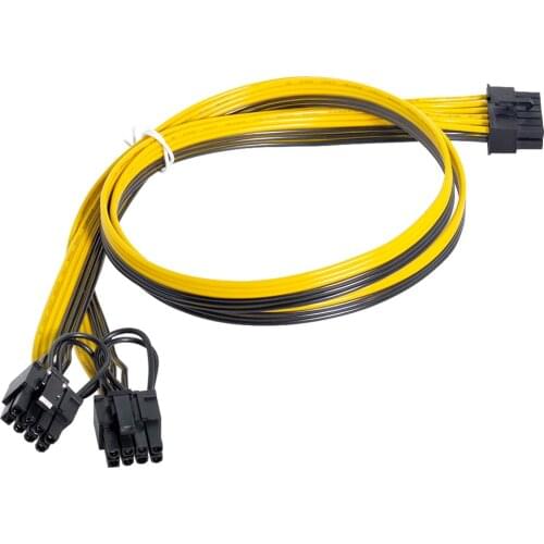 CY 12Pin to ATX Dual 8Pin & 6Pin Splitter GPU Graphics Card Modular Power Supply Cable for 3080 3090 AX850 AX750 AX650