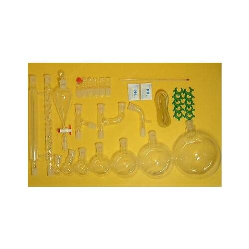 Lab Glassware Kit,2000ml,24/29,New Chemistry Glassware Kit,32PCS