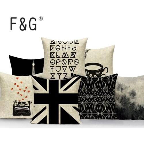 Pillow cover British flag Car Beds Customized Pillow Photo cushion crown Simple Outdoor Custom cushion cover