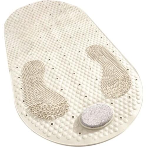 Non-slip PVC Floor Mat, Strong Adsorption Bath Shower Mat Pad for Home Bathroom