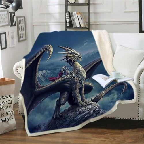New Arrival Dinosaur Blanket Cartoon Tyrannosaurus Boy Gift Sofa Throw Blanket for Kids Single Size Bed Linens Soft Warm Blanket