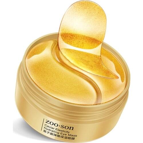 Gold Moisturizing Eye Mask Patch 60pcs Crystal Collagen Anti-Wrinkle Remove Dark Circles Sleeping Gel Patches TSLM1