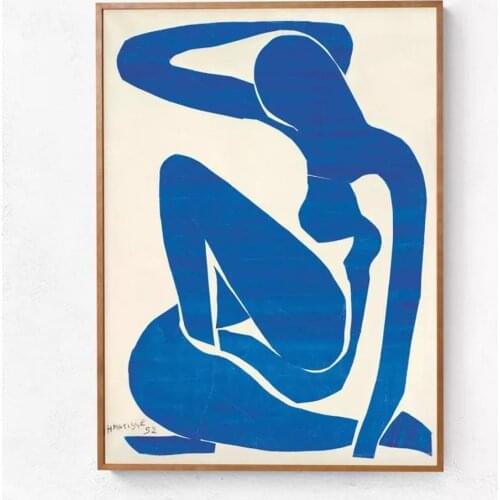 Blue Nudes Posters Abstract Canvas Painting French Henri Matisse HD Print Wall Art Pictures For Living Room Home Decoration