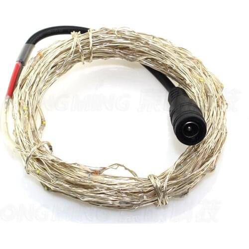 10m 100leds Aluminum string Christmas Light White Blue Green wedding lights Pink RGB LED String Light with DC connector