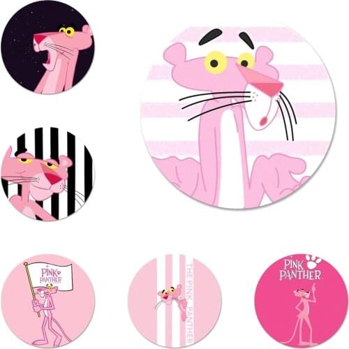 Pink Panther lovely Icons Pins Badge Decoration Brooches Metal Badges For Clothes Backpack Decoration