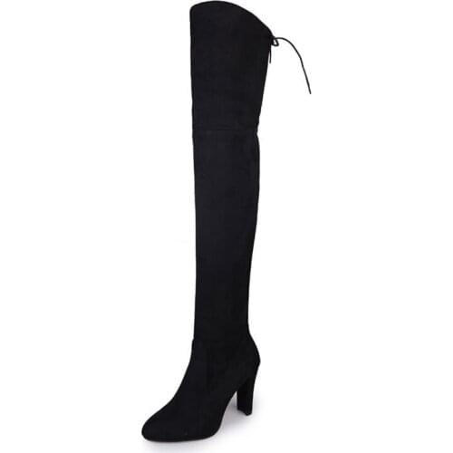 Big Size 9 10 11 12 thigh high boots knee high boots over the knee boots women ladies boots shoes woman winter boots women