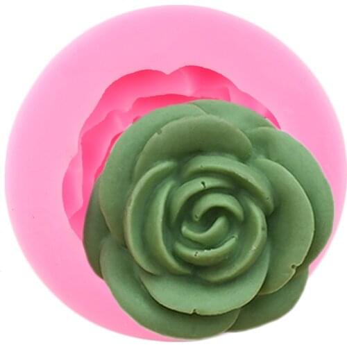 Rose Flower Silicone Mold Cupcake Topper DIY Wedding Fondant Cake Decorating Tools Candy Polymer Clay Chocolate Gumpaste Moulds