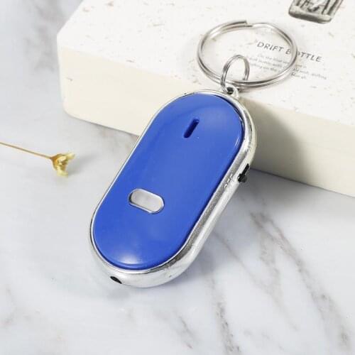 LED Anti-Lost Key Finder Locator Keychain Whistle Sound Control Keyring New Key Finder Flashing Beeping Keys Tracker