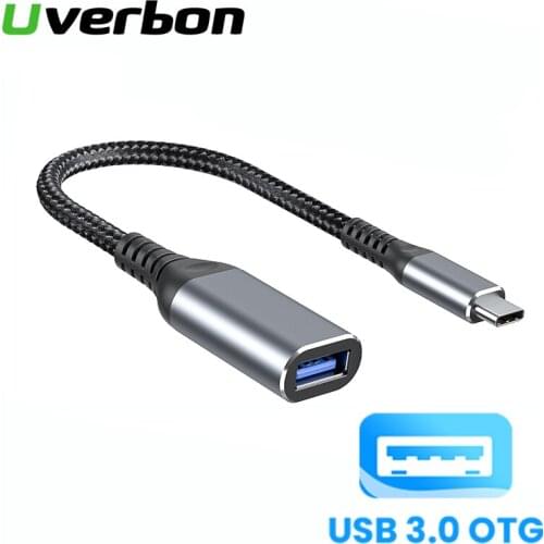 USB 3.0 OTG Adapter Cable Type-C Male to USB 3.0 Female OTG Adapter Cable For Macbook Pro Samsung S20 Type-C Data Transmitter