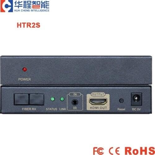 Video Optical Transmitter HDMI Optic Fiber Transceiver Multi-mode Fiber 500M Decode Audio Sync Output 2 SC Port For Led Display
