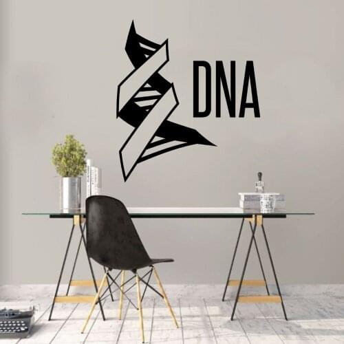 Vinyl DNA Design Wall Sticker Decal Science Sticker Home Living Room And Laboratory Art Decoration Removable A003143