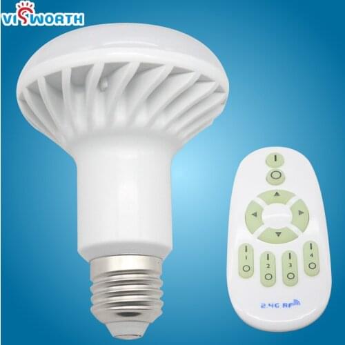 [VisWorth] Dimmable 7W 2.4GHz Wireless RF Remote Control Bombillas Led Bulb E27 Led Light SMD5730 AC 220V 230V 240V