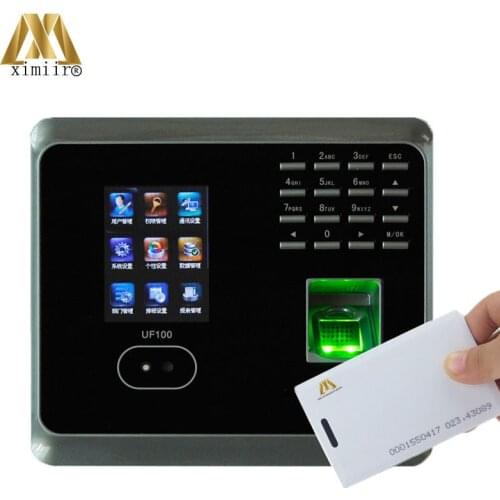 ZK UF100 Plus Biometric Face And Fingerprint Time Attendance With RFID Card Reader WIFI Face Time Clock Employee Time Attendance