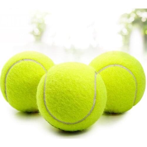 1PCS Yellow Tennis Balls Sports Tournament Outdoor Fun Cricket Beach Dog High Quality Tennis Practice Ball