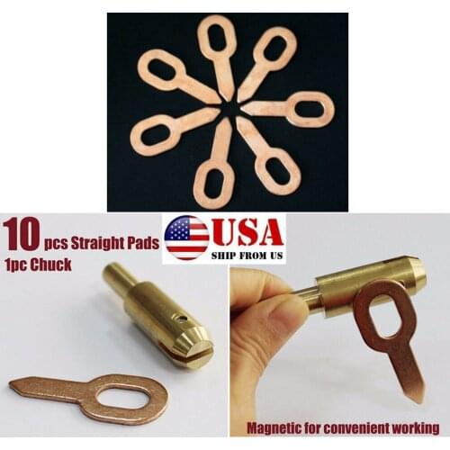 10PCS Dent Puller Rings For Spot Welding Welder Car Body Panel Pulling Washer Tool Copper Coated Steel Car Body Repair Tool