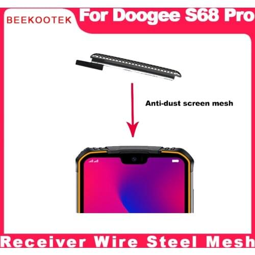 100% New BEEKOOTEK For Front Frame Earpiece receiver wire steel mesh For Doogee S68 Pro S68pro Phone