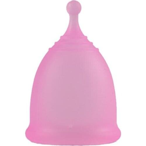 2pc Menstrual Cup Reusable Women Period Cup Medical Grade Silicon Sterilizing Collapsible Cups Care for Feminine Health Care Cup