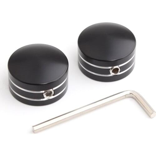 2Pcs Motorcycle Black Spark Plug Head Bolt Cap Cover For Harley Twin Cam Touring Glides Sportster XL 883 1200 72 48 Models