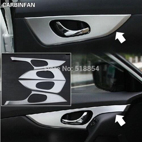 ABS Special Inner Doors Shake Handshandle Decoration Trim Cover 4Pcs/Set For Nissan Qashqai 2014 2015 2016