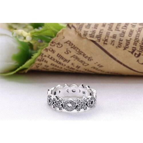 Ajax Female 925 Sterling Silver XO Letter Rings For Women Finger Engagement Birthday Gifts Fine Jewelry Accesories