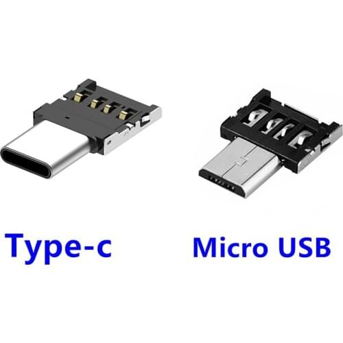 Android Micro USB Type-c OTG Cable Connector Adapter Type C Converter for Mobile Phone USB Flash Drive Card Reader Mini