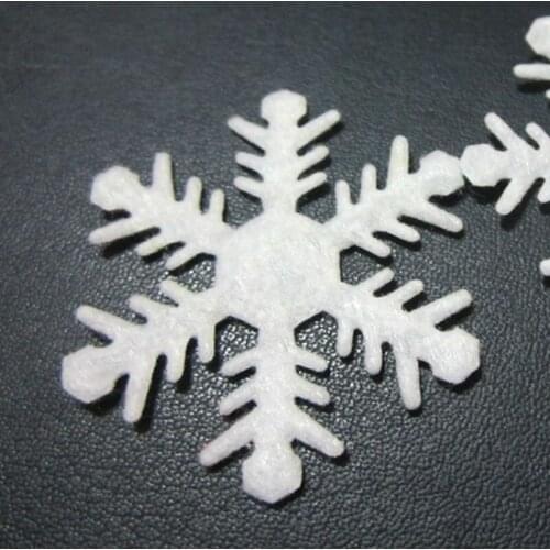 30pcs 40mm Snowflake Appliques Wedding/Christmas Sewing Decoration Craft DIY Craft Supplies A045