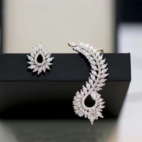 Designer Fashion 925 Sterling Silver Jewelry 3A Cubic Zirconia Party Earring