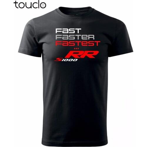 Hot Sale 100% Cotton Man Clothing Summer Tops T Shirt S1000Rr, R1200Gs Usw... Logos In RW motorcycle Fan Biker Tee Shirt