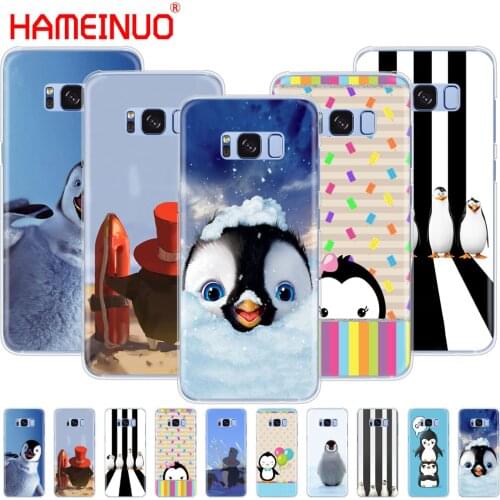 HAMEINUO Cute arctic penguin cell phone case cover for Samsung Galaxy S9 S7 edge PLUS S8 S6 S5 S4 S3 MINI