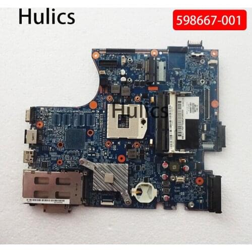 Hulics Original 598667-001 Motherboard For HP Probook 4520S 4720S Notebook mainboard 598667-501 598667 48.4GK06.041 main board