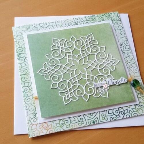 Mmao Crafts Metal Steel Cutting Die New Lace flower decoration Stencil For DIY Scrapbooking Paper/photo Cards Embossing Dies