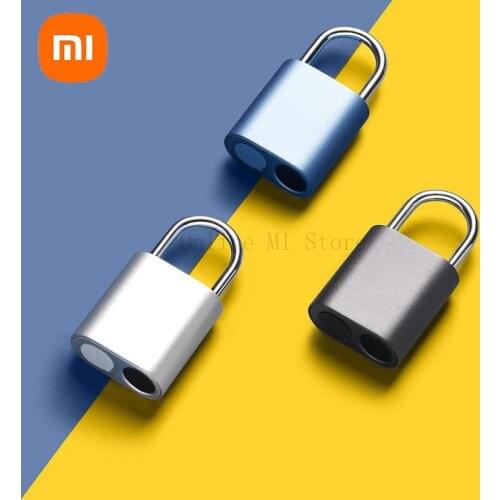 New Xiaomi NOC LOC Fingerprint Padlock Fingerprint One Touch Open IPX7 Waterproof Portable Padlock For Smart Home