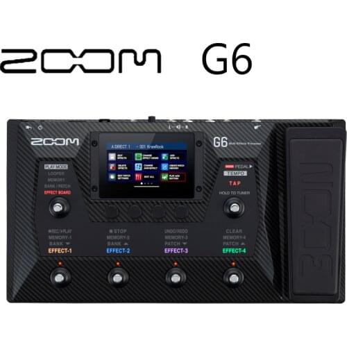 Newest ZOOM G6 Multi-Effects Guitar Processor Integrated Pedal Board With 6 Stomp Switches And Expression Pedal / Volume Pedal